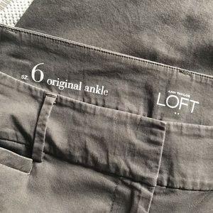 Ann Taylor Loft gray original ankle pants